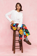 karavan loungewear planet fall winter 26' collection heart socks white black