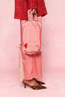 karavan loungewear planet fall winter 26' collection velve pouch pink