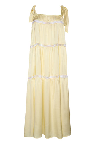 karavan clothing fashion spring summer 26 nai weekendwear collection rosewater dress yellow
