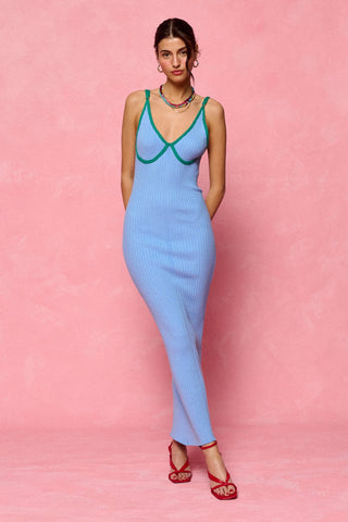 karavan clothing fashion krvn spring summer 26 nai collection susana knitted dress ciel