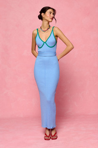 karavan clothing fashion krvn spring summer 26 nai collection susana knitted dress ciel