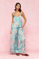 karavan loungewear planet fall winter 26' collection syrah trousers aqua
