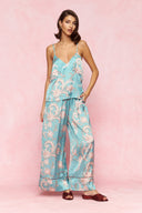 karavan loungewear planet fall winter 26' collection maraia top aqua