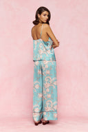 karavan loungewear planet fall winter 26' collection syrah trousers aqua