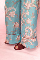 karavan loungewear planet fall winter 26' collection syrah trousers aqua