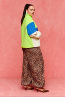 karavan fall winter 26' collection darcy sweater lime ivory blue