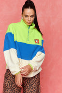 karavan fall winter 26' collection darcy sweater lime ivory blue