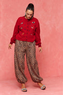 karavan fall winter 26' collection zazil knitted cardigan red