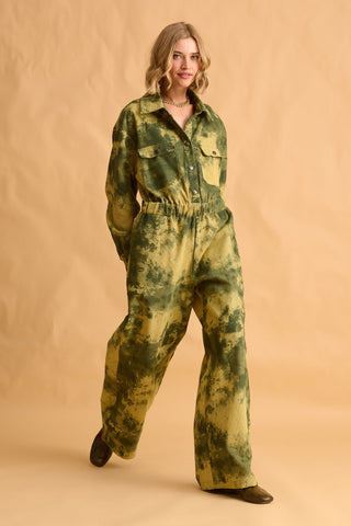 karavan clothing fashion fall winter 25 homecoming krvn collection tania jumpsuit camo green