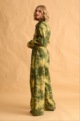 karavan clothing fashion fall winter 25 homecoming krvn collection tania jumpsuit camo green