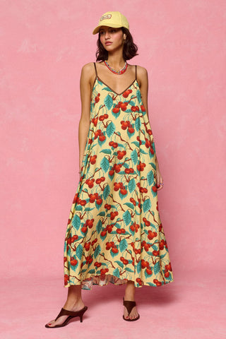 karavan clothing fashion spring summer 26 nai collection tati dress cherries yellow