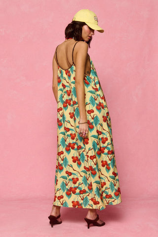 karavan clothing fashion spring summer 26 nai collection tati dress cherries yellow