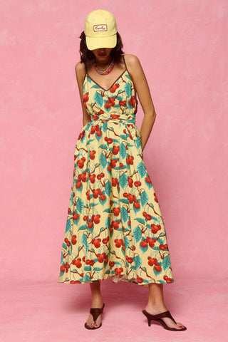karavan clothing fashion spring summer 26 nai collection tati dress cherries yellow