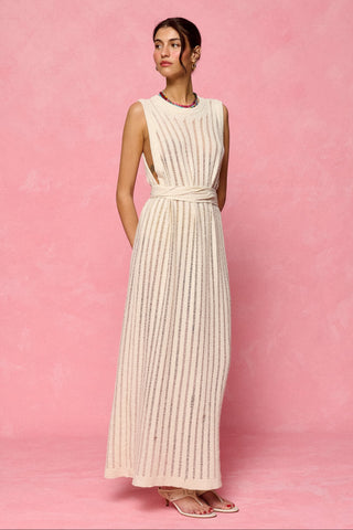 karavan clothing fashion spring summer 26 krvn nai collection taylor knitted dress ivory