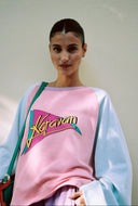 karavan fall winter 26' collection regina cropped crewneck peach