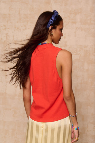 karavan clothing fashion krvn spring summer 26 nai collection teresa top coral