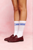 karavan fall winter 26' collection crew socks white blue