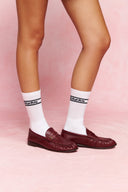 karavan fall winter 26' collection crew socks white green