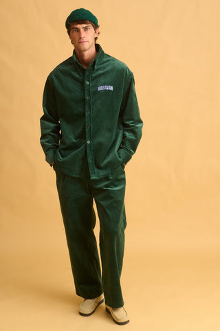 karavan clothing fashion fall winter 25 homecoming men collection josh shirt green