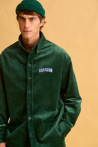 karavan clothing fashion fall winter 25 homecoming men collection josh shirt green