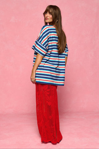 karavan clothing fashion spring summer 26 nai collection paula tee multicolor stripes