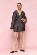 karavan loungewear planet fall winter 26' collection amal kimono blue