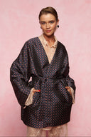 karavan loungewear planet fall winter 26' collection amal kimono blue