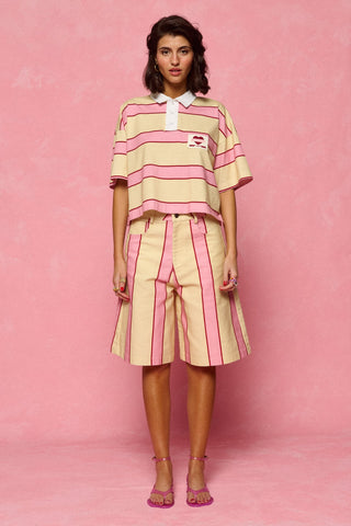 karavan clothing fashion spring summer 26 nai collection patricia cropped top pink yellow stripes