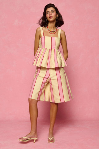 karavan clothing fashion spring summer 26 nai collection tracey top pink yellow stripes