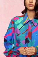 karavan fall winter 26' collection vanessa mini dress petrol shapes
