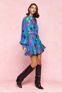 karavan fall winter 26' collection vanessa mini dress petrol shapes
