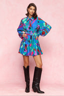 karavan fall winter 26' collection vanessa mini dress petrol shapes