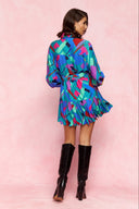 karavan fall winter 26' collection vanessa mini dress petrol shapes