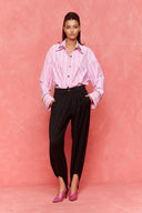 karavan fall winter 26' collection maxine shirt pink stripes