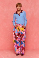karavan fall winter 26' collection sophie knitted top blue