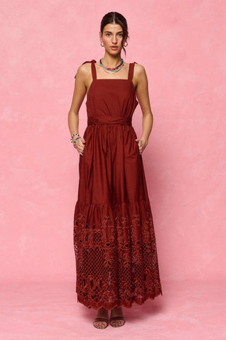 karavan clothing fashion spring summer 26 nai collection virginia dress brown