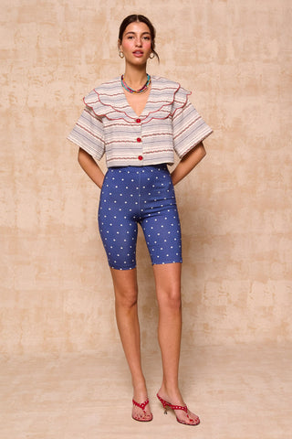 karavan clothing fashion spring summer 26 nai collection vivienne shorts polka blue