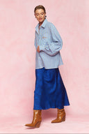 karavan fall winter 26' collection wanda skirt blue