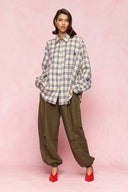 karavan fall winter 26' collection yasemin shirt checked