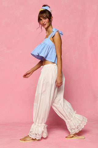 karavan clothing fashion planet homeware spring summer 26 nai collection crop top light blue stripes