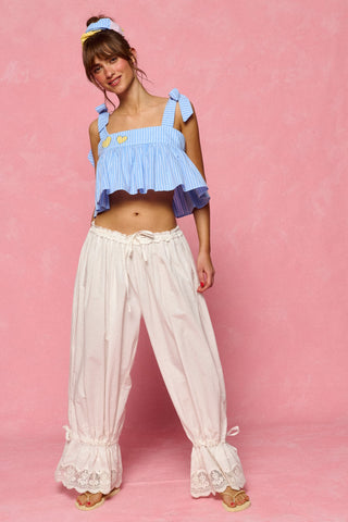 karavan clothing fashion planet homeware spring summer 26 nai collection crop top light blue stripes