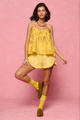 karavan clothing fashion planet homeware spring summer 26 nai collection yellow shorts