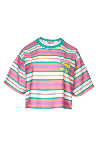 karavan clothing fashion spring summer 26 nai weekendwear collection yohanna crop tee mint pink white lines