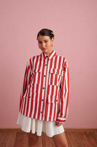 karavan clothing fashion spring summer 24 collection santiago jacket red