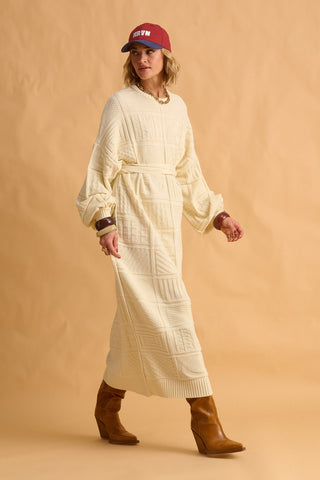 karavan clothing fashion fall winter 25 krvn homecoming collection yvonne knitted dress ivory