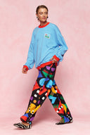 karavan loungewear planet fall winter 26' collection nariz sweater blue lines