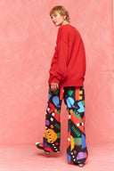 karavan fall winter 26' collection priyana knitted sweater red logo