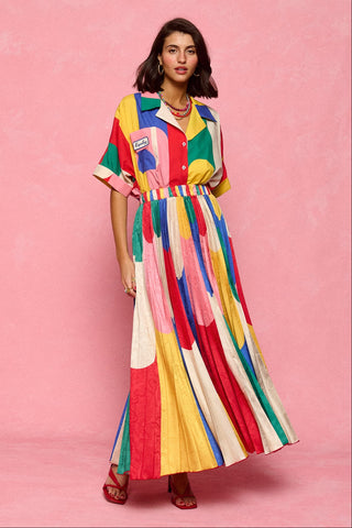 karavan clothing fashion spring summer 26 nai collection janna shirt multicolor block stripes