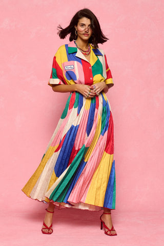 karavan clothing fashion spring summer 26 nai collection zendaya skirt multicolor waves