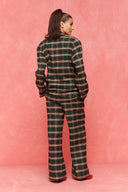 karavan fall winter 26' collection celestia blazer checked green